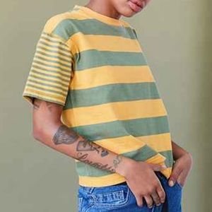 Urban Outfitters BDG Striped Boston Ringer Tee Shirt
